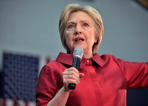 Hillary Clinton on the presidential campaign trail