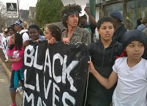 Students from Madison high schools staged a walkout for Tony Robinson