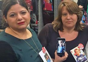 Parent leaders at CPE1 Kaliris Salas-Ramirez (left) and Jen Roesch